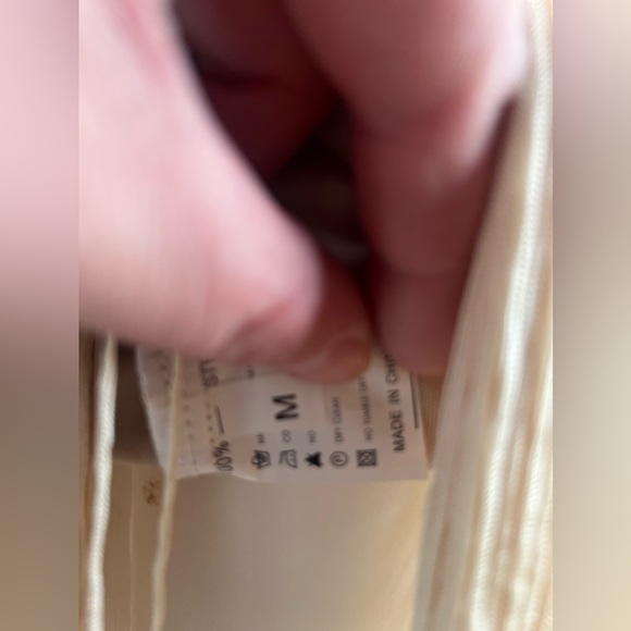 Dazzling Beige And Silver Fringed Beaded Flapper Dress 100% Polyester Size M - Picture 11 of 13